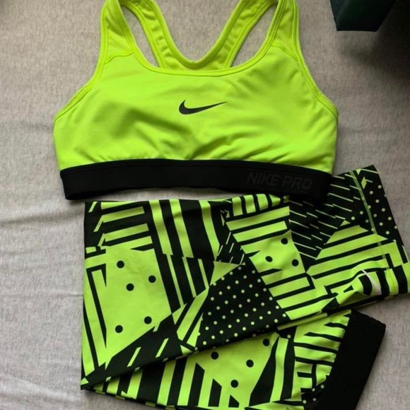 Nike Pants - Nike pro fit Sports bra and matching leggings
